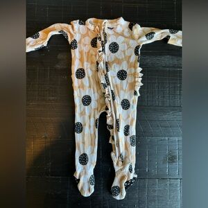 Posh Peanut Ruffle Back Baby Footie Pajamas